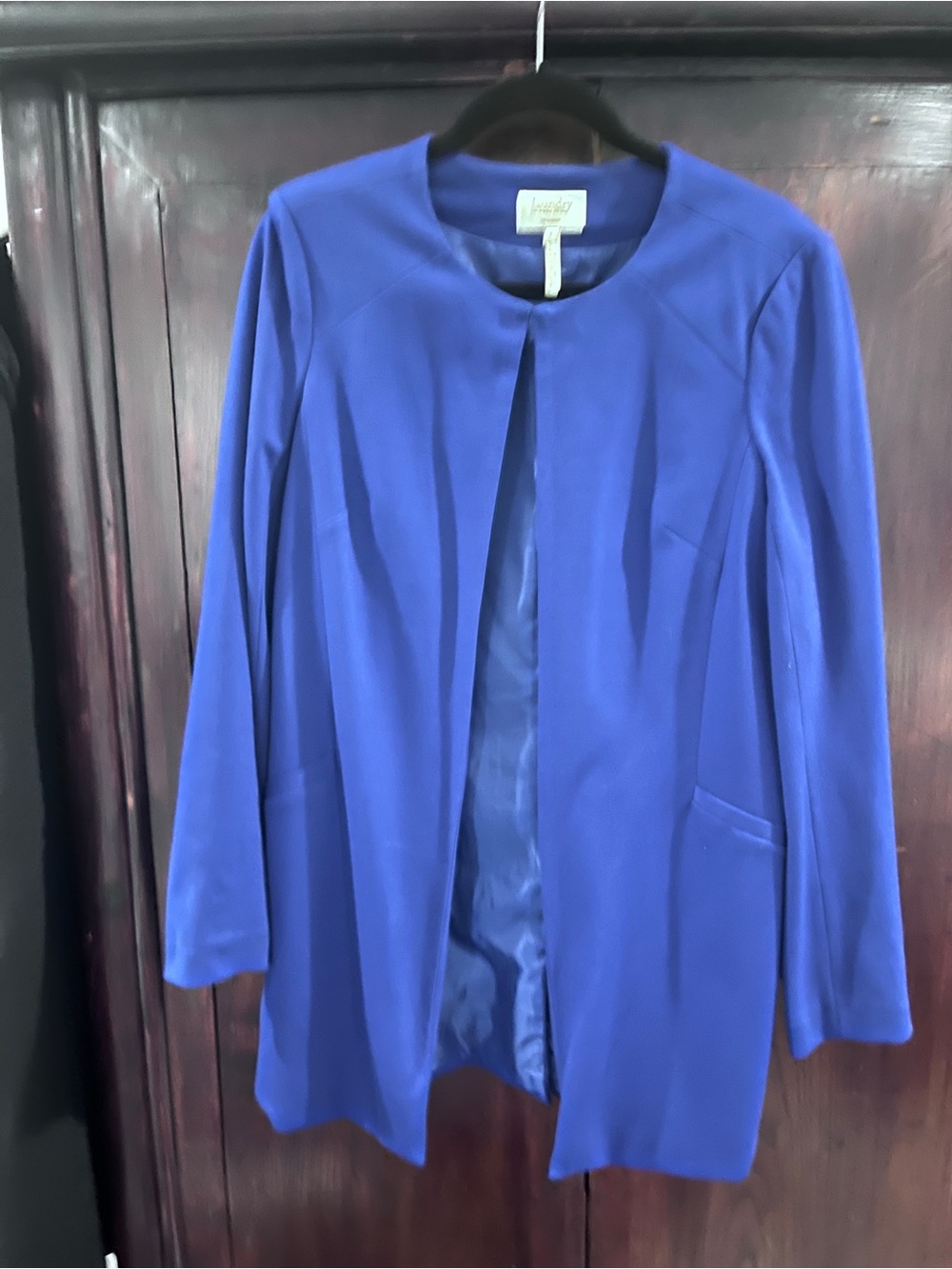 Laundry by Shelli Segal Royal Blue Jacket-size 8